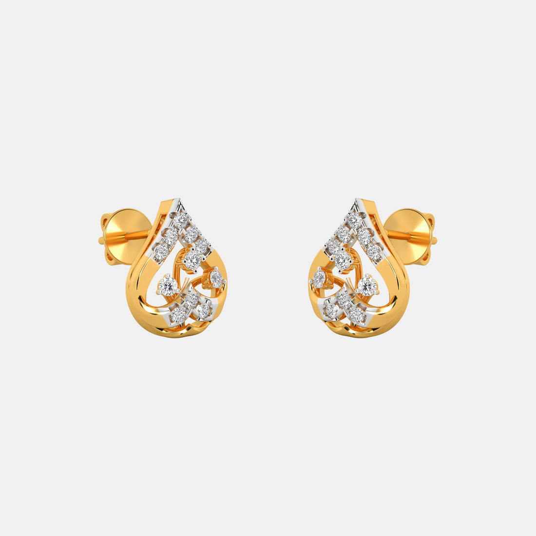 Boho Chic Teardrop Diamond Earrings