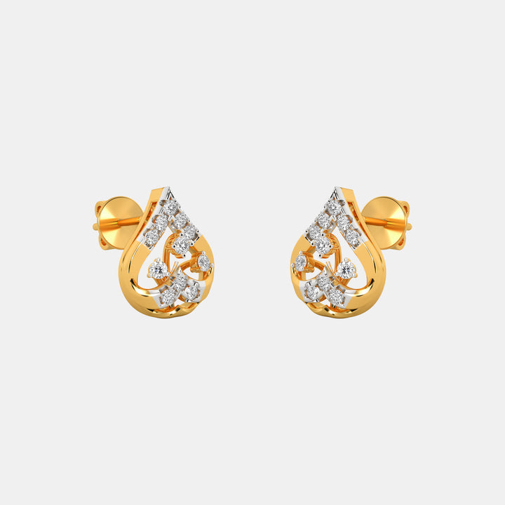 Boho Chic Teardrop Diamond Earrings