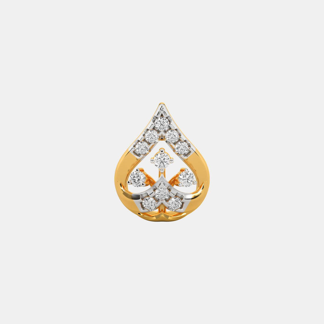 Boho Chic Teardrop Diamond Earrings