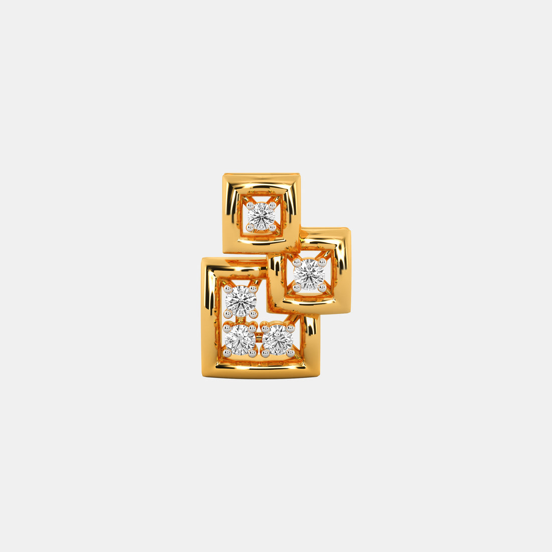 Bombae Diamond Stud Earrings