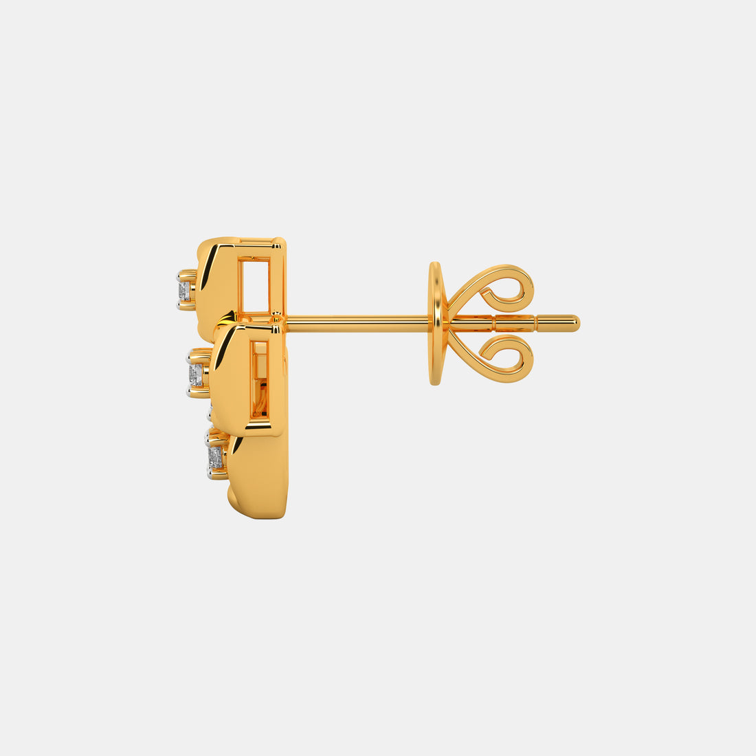 Bombae Diamond Stud Earrings