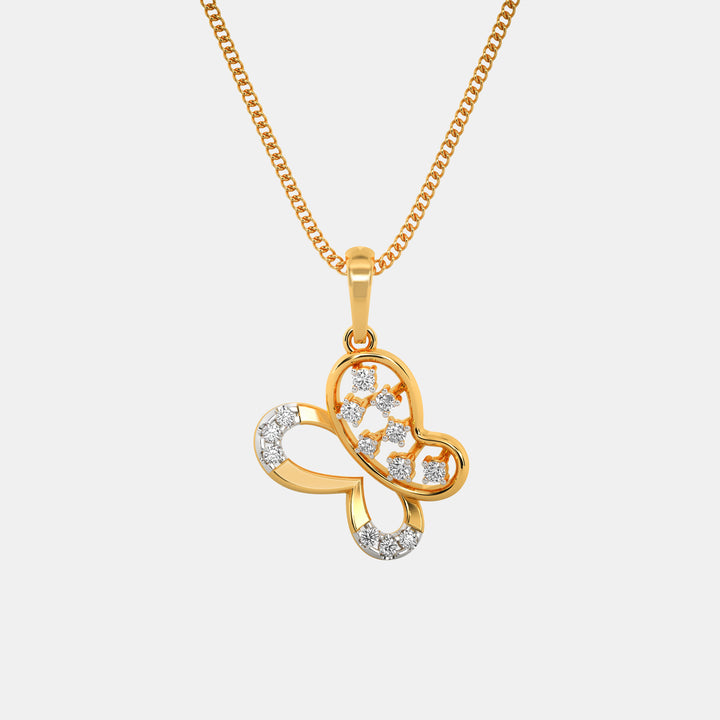 Butterfly Diamond Pendant