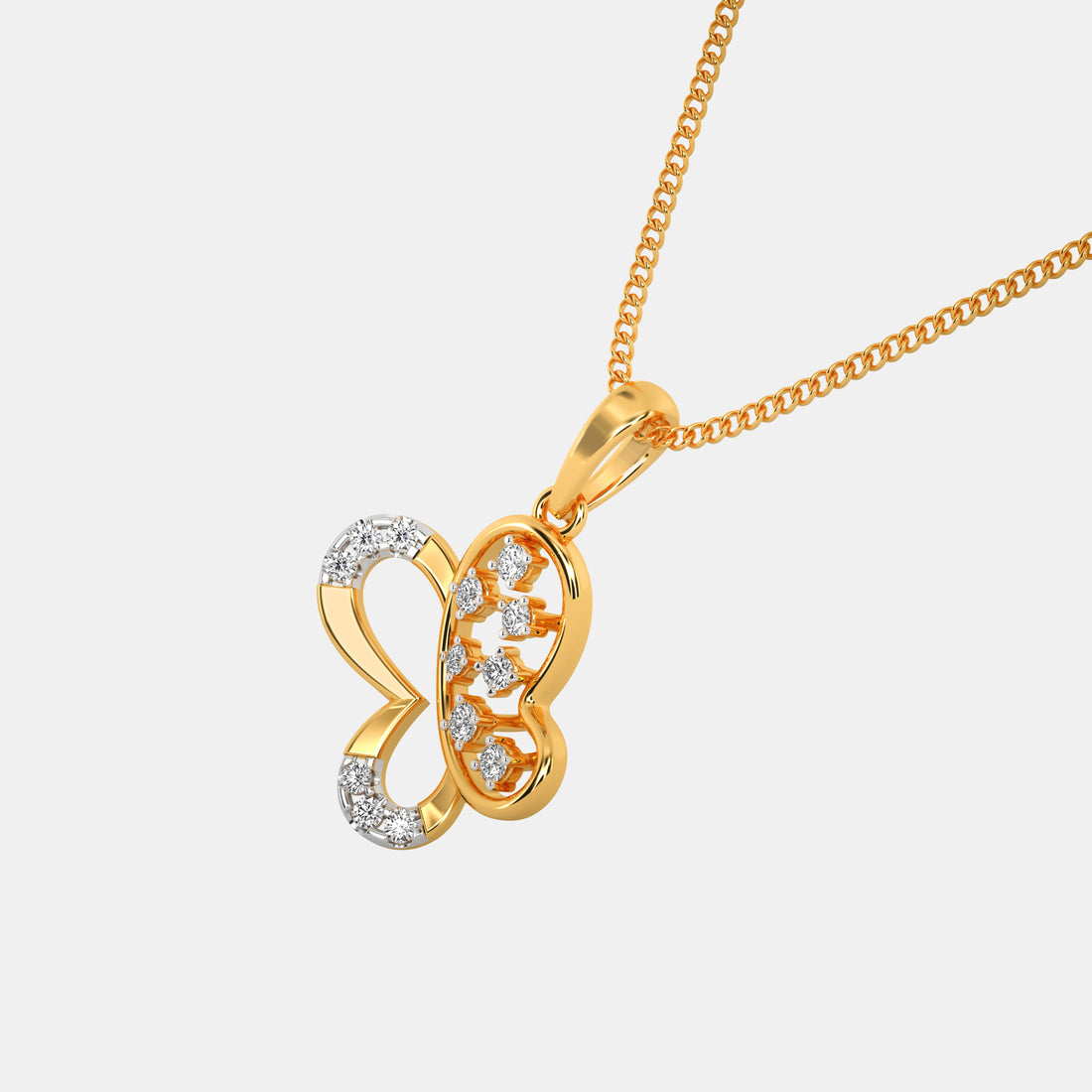 Butterfly Diamond Pendant