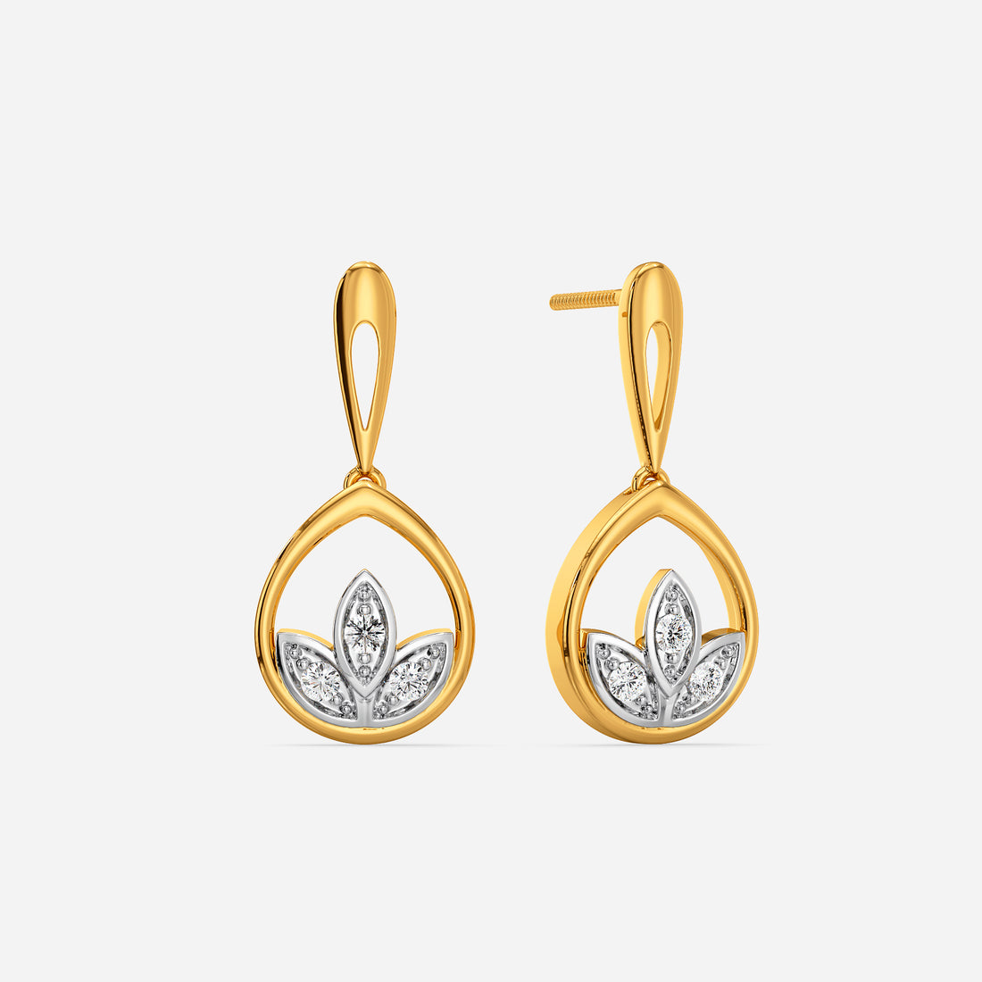 Floral Diamond Earring