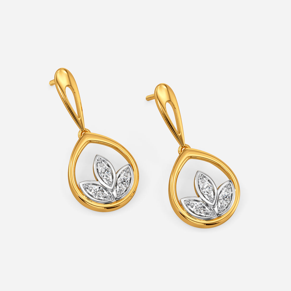 Floral Diamond Earring