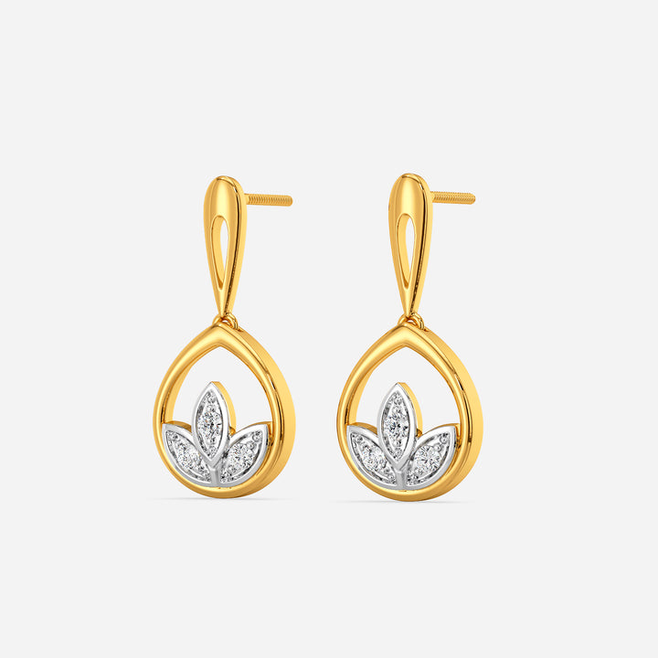 Floral Diamond Earring