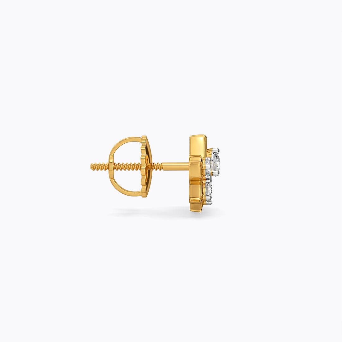 Lotus Diamond Earring