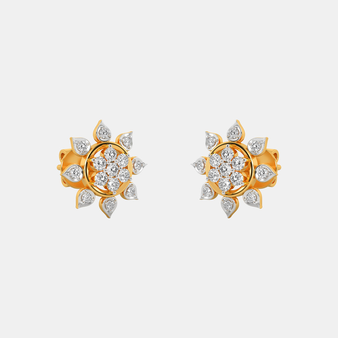 Mandala Diamond Studs