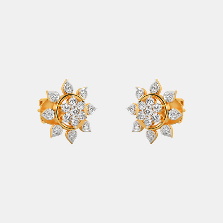 Mandala Diamond Studs