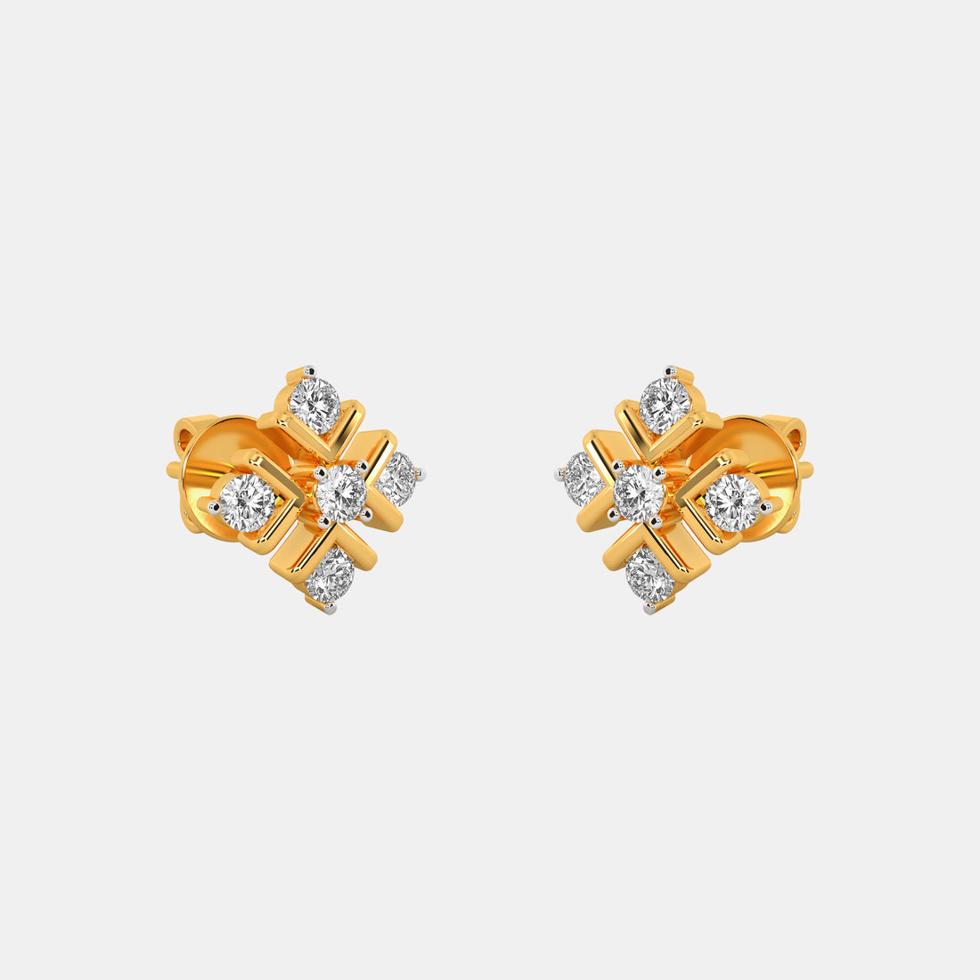 Tiara Diamond Stud Earrings