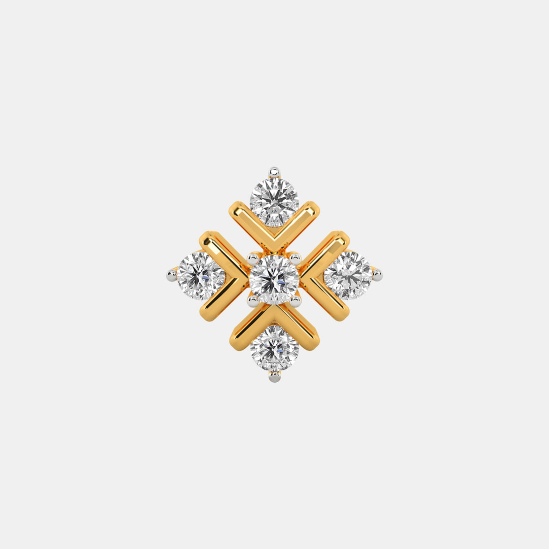 Tiara Diamond Stud Earrings