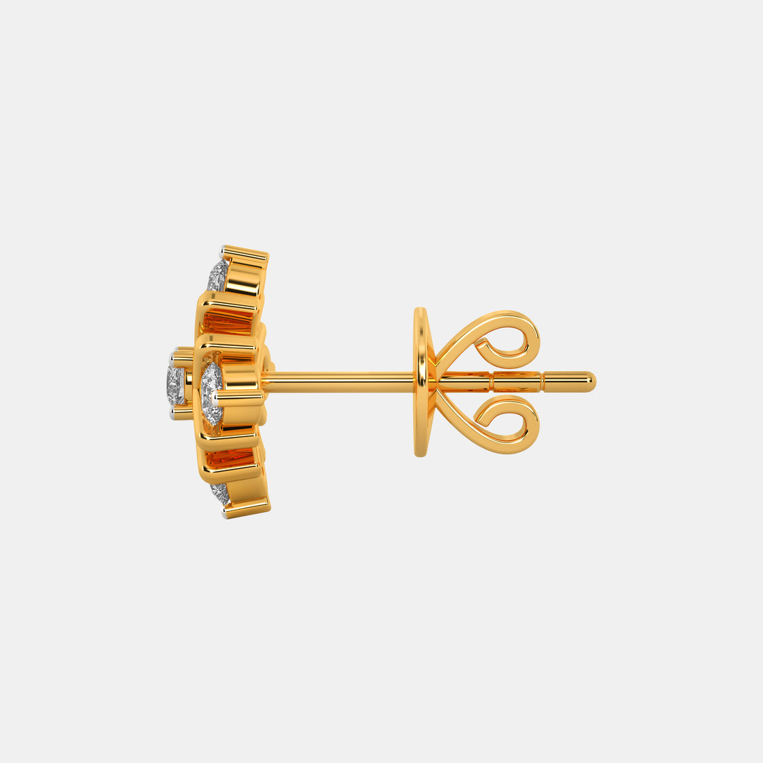 Tiara Diamond Stud Earrings