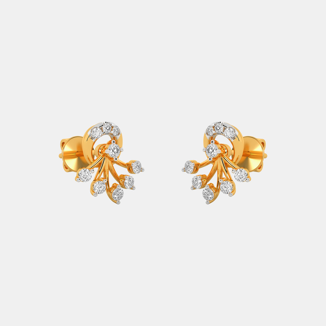 Yhalo Diamond Stud Earrings