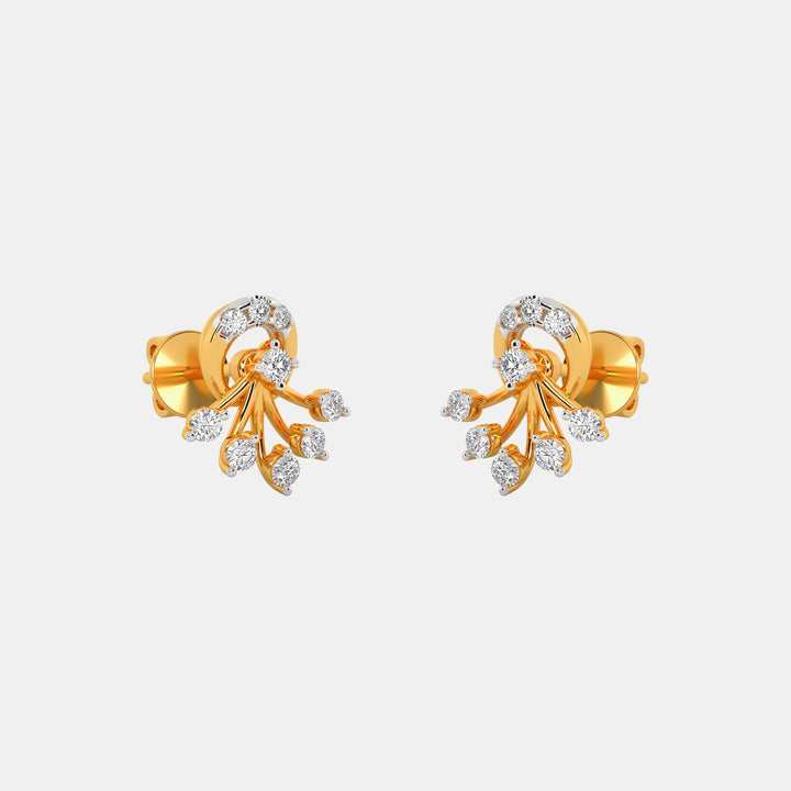 Yhalo Diamond Stud Earrings